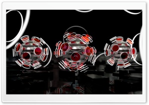 Focused Spheres - Red Ultra HD Wallpaper for 4K UHD Widescreen desktop, tablet & smartphone