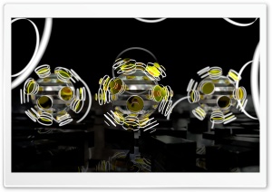 Focused Spheres - Yellow Ultra HD Wallpaper for 4K UHD Widescreen desktop, tablet & smartphone