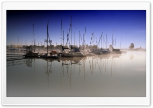 Foggy Harbor Ultra HD Wallpaper for 4K UHD Widescreen desktop, tablet & smartphone