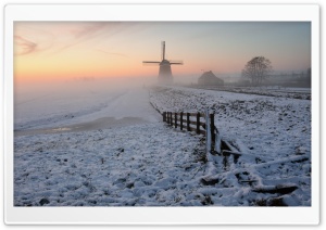 Foggy Winter Morning Ultra HD Wallpaper for 4K UHD Widescreen desktop, tablet & smartphone