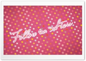 Follow The Stars Pink Ultra HD Wallpaper for 4K UHD Widescreen desktop, tablet & smartphone