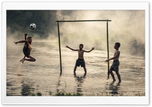 Football Player Jump Ultra HD Wallpaper for 4K UHD Widescreen desktop, tablet & smartphone