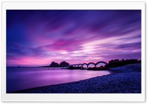 Footbridge at Sanxiantai, Taiwan Ultra HD Wallpaper for 4K UHD Widescreen desktop, tablet & smartphone