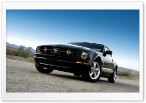 Ford Mustang Black Ultra HD Wallpaper for 4K UHD Widescreen desktop, tablet & smartphone