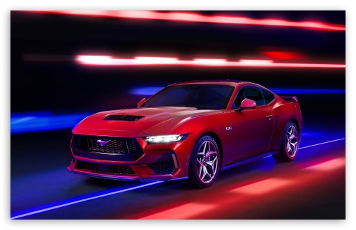 Ford Mustang GT Night Drive UltraHD Wallpaper for UHD 16:9 ; HD 16:9 ; UltraWide 21:9 24:10 32:10 ; Widescreen 16:10 ; Fullscreen 3:2 ; Dual 16:10 ;