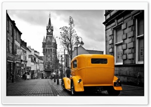 Ford Roadster Yellow Ultra HD Wallpaper for 4K UHD Widescreen desktop, tablet & smartphone