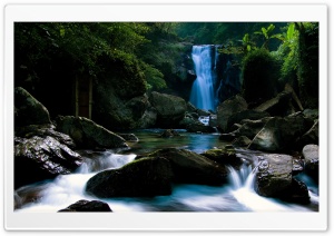 Forest Waterfall Ultra HD Wallpaper for 4K UHD Widescreen desktop, tablet & smartphone