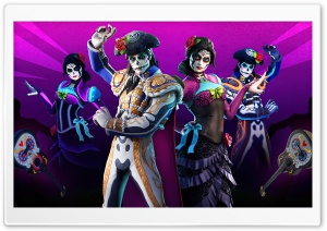 Fortnite Battle Royale Game Muertos Set Ultra HD Wallpaper for 4K UHD Widescreen desktop, tablet & smartphone