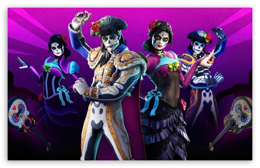 Fortnite Battle Royale Game Muertos Set UltraHD Wallpaper for Wide 16:10 5:3 Widescreen WHXGA WQXGA WUXGA WXGA WGA ; UltraWide 21:9 24:10 ; 8K UHD TV 16:9 Ultra High Definition 2160p 1440p 1080p 900p 720p ; UHD 16:9 2160p 1440p 1080p 900p 720p ; Mobile 5:3 16:9 - WGA 2160p 1440p 1080p 900p 720p ;