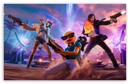 Fortnite Chapter 7 Season 3 Runners, Dylan, John Wick, Cluster UltraHD Wallpaper for UHD 16:9 ; HD 16:9 ; UltraWide 21:9 24:10 32:10 ; Widescreen 16:10 ; Tablet 1:1 ; Mobile 9:19.5 9:20 ; Dual 16:10 ;