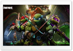 Fortnite x TMNT Video Game Ultra HD Wallpaper for 4K UHD Widescreen Desktop, Lockscreen, Screensaver, TV, Tablet, Smartphone