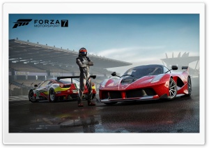 FORZA MOTORSPORT 7 - Posing by the Cars - 3840 X 2160P Ultra HD Wallpaper for 4K UHD Widescreen desktop, tablet & smartphone