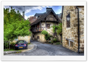 France Houses Car Street Ultra HD Wallpaper for 4K UHD Widescreen Desktop, Lockscreen, Screensaver, TV, Tablet, Smartphone