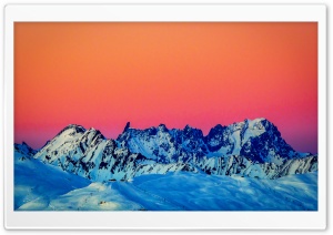French Alps Sunset Landscape 4K UHD Wallpaper for Widescreen and UltraWide Desktop, UltraHD TV, Smartphone, Tablet