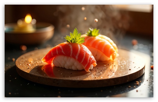 Fresh Sushi UltraHD Wallpaper for UHD 16:9 ; HD 16:9 ; UltraWide 21:9 24:10 ; Widescreen 16:10 5:3 ; Fullscreen 4:3 5:4 3:2 ; Tablet 1:1 ; Mobile 9:16 10:16 3:4 ;