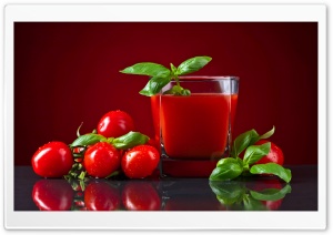 Fresh Tomato Juice 4K UHD Wallpaper for Widescreen and UltraWide Desktop, UltraHD TV, Smartphone, Tablet