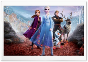 Frozen 2 movie Snow Queen Elsa, Anna, Kristoff, Olaf snowman Ultra HD Wallpaper for 4K UHD Widescreen desktop, tablet & smartphone