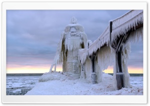 Frozen Lighthouse Ultra HD Wallpaper for 4K UHD Widescreen desktop, tablet & smartphone