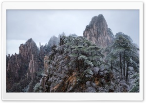 Frozen Mount Huangshan, China Ultra HD Wallpaper for 4K UHD Widescreen desktop, tablet & smartphone