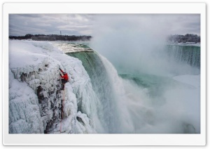 Frozen Niagara Falls Ultra HD Wallpaper for 4K UHD Widescreen Desktop, Lockscreen, Screensaver, TV, Tablet, Smartphone