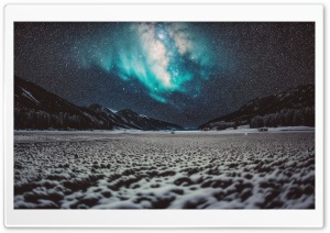 Frozen Nightscape Ultra HD Wallpaper for 4K UHD Widescreen Desktop, Lockscreen, Screensaver, TV, Tablet, Smartphone