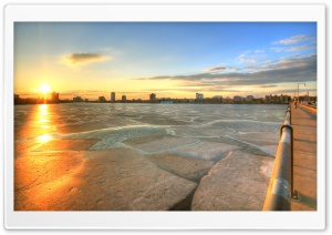 Frozen River Ultra HD Wallpaper for 4K UHD Widescreen desktop, tablet & smartphone