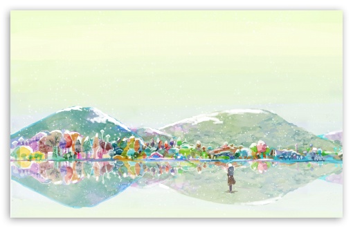 Frozen Tranquility, A Girl Amidst Winter Reflections UltraHD Wallpaper for UHD 16:9 ; HD 16:9 ; UltraWide 21:9 24:10 32:9 32:10 ; Widescreen 16:10 5:3 ; Fullscreen 4:3 5:4 3:2 ; Tablet 1:1 ; Mobile 9:16 9:19.5 9:20 10:16 2:3 3:5 3:4 ; Dual 16:10 5:3 16:9 4:3 5:4 3:2 ;