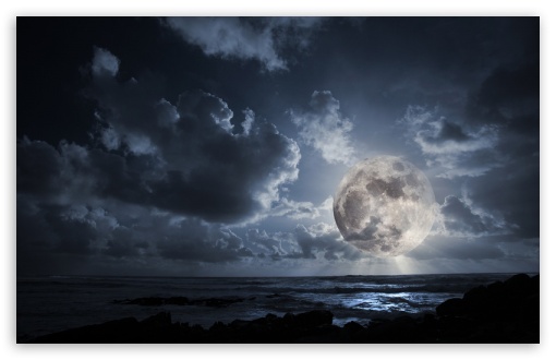 full moon 4K UHD Background Wallpaper for UltraHD Desktop and TV : Widescreen and UltraWide Display : Smartphone and Tablet Devices