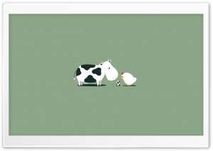 Funny Cow Egg Ultra HD Wallpaper for 4K UHD Widescreen desktop, tablet & smartphone