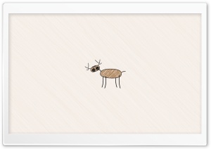 Funny Deer Drawing Ultra HD Wallpaper for 4K UHD Widescreen desktop, tablet & smartphone