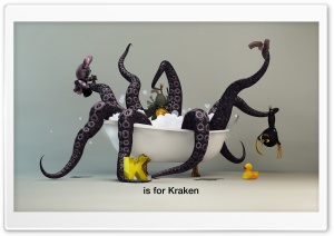Funny Kraken Monster Ultra HD Wallpaper for 4K UHD Widescreen desktop, tablet & smartphone
