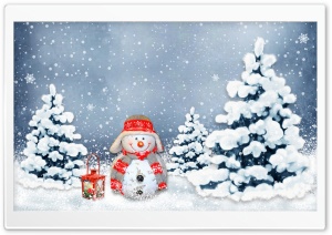Funny Snowman Ultra HD Wallpaper for 4K UHD Widescreen desktop, tablet & smartphone