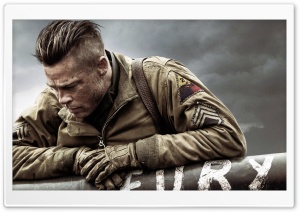 Fury Brad Pitt Ultra HD Wallpaper for 4K UHD Widescreen desktop, tablet & smartphone