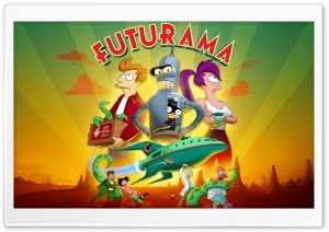 Futurama Season 12 on Hulu 2024 Ultra HD Wallpaper for 4K UHD Widescreen Desktop, Lockscreen, Screensaver, TV, Tablet, Smartphone