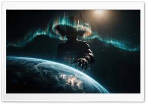 Galactus Over Earth 4K UHD Wallpaper for Widescreen and UltraWide Desktop, UltraHD TV, Smartphone, Tablet