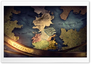 Game of Thrones Map of Westeros. Ultra HD Wallpaper for 4K UHD Widescreen desktop, tablet & smartphone