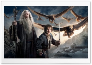 Gandalf Bilbo Baggins Hobbit 3 Ultra HD Wallpaper for 4K UHD Widescreen desktop, tablet & smartphone
