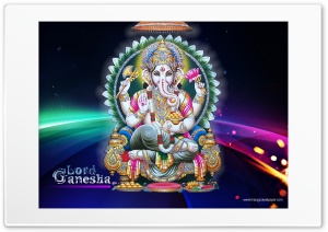 Ganesh God Ultra HD Wallpaper for 4K UHD Widescreen Desktop, Lockscreen, Screensaver, TV, Tablet, Smartphone