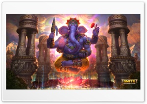 Ganesha God of Success Smite Video Game Ultra HD Wallpaper for 4K UHD Widescreen desktop, tablet & smartphone