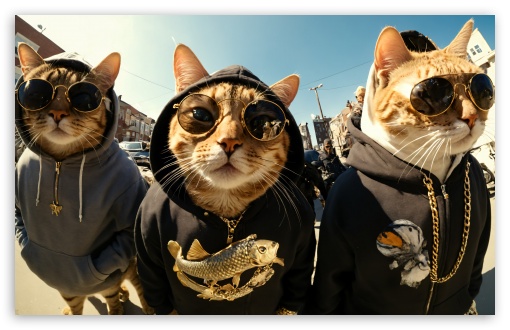 Gangsta Cats Thug Life UltraHD Wallpaper for UHD 16:9 2160p 1440p 1080p 900p 720p ; 8K UHD TV 16:9 Ultra High Definition 2160p 1440p 1080p 900p 720p ; UltraWide 21:9 24:10 ; Widescreen 16:10 5:3 WHXGA WQXGA WUXGA WXGA WGA ; Tablet 1:1 ; Mobile 9:16 2:3 3:5 - ;