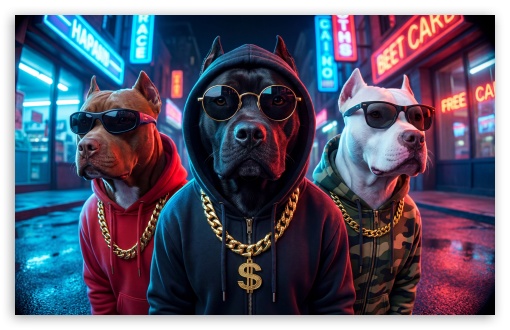 Gangsta Dogs Thug Life UltraHD Wallpaper for UHD 16:9 ; HD 16:9 ; UltraWide 21:9 24:10 32:9 32:10 ; Widescreen 16:10 ; Mobile 9:16 9:19.5 9:20 9:21 9:22 ; Dual 16:10 16:9 ;
