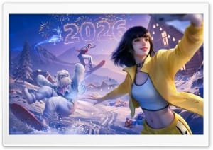Garena Free Fire Winterlands Dreamspace Kelly Dreamy Yeti Bundle 4K UHD Wallpaper for Widescreen and UltraWide Desktop, UltraHD TV, Smartphone, Tablet