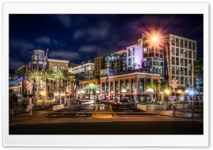 Gaslamp Quarter neighborhood in San Diego, California Ultra HD Wallpaper for 4K UHD Widescreen desktop, tablet & smartphone