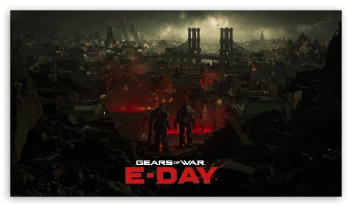 Gears Of War E Day Game Background UltraHD Wallpaper for UHD 16:9 ; HD 16:9 ;