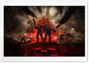 Gears of War E-Day Marcus and Dom 4K UHD Wallpaper for Widescreen and UltraWide Desktop, UltraHD TV, Smartphone, Tablet