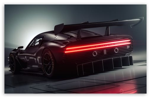 Genesis Magma GT3 Concept Racing Car Rear View UltraHD Wallpaper for UHD 16:9 ; HD 16:9 ; UltraWide 21:9 24:10 ; Widescreen 16:10 ;