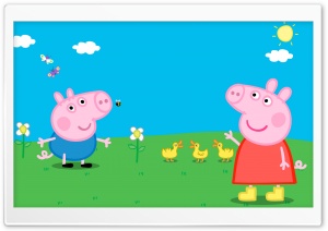 George Pig and Peppa Pig Ultra HD Wallpaper for 4K UHD Widescreen desktop, tablet & smartphone