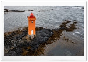 Gerdistangaviti Lighthouse, Iceland 4K UHD Wallpaper for Widescreen and UltraWide Desktop, UltraHD TV, Smartphone, Tablet