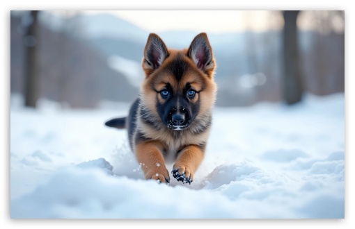 German Shepherd Puppy UltraHD Wallpaper for UHD 16:9 ; HD 16:9 ; UltraWide 21:9 24:10 ; Widescreen 16:10 5:3 ; Fullscreen 4:3 5:4 3:2 ; Tablet 1:1 ; Mobile 9:16 9:19.5 9:20 10:16 2:3 3:5 3:4 ;