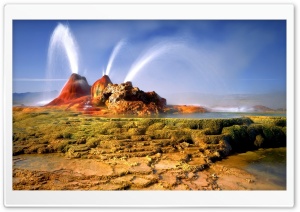 Geyser In Nevada Ultra HD Wallpaper for 4K UHD Widescreen Desktop, Lockscreen, Screensaver, TV, Tablet, Smartphone